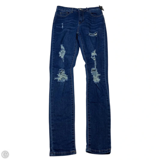 Jeans Skinny By Shein In Blue Denim, Size: 4