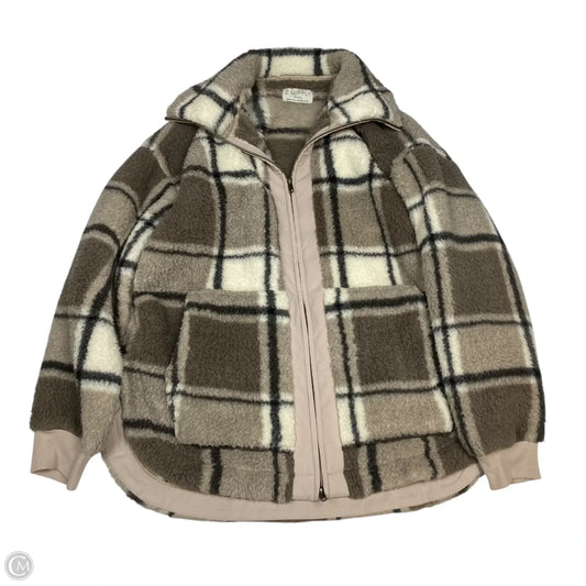 Jacket Faux Fur & Sherpa By Z Supply In Cream & Tan, Size: S