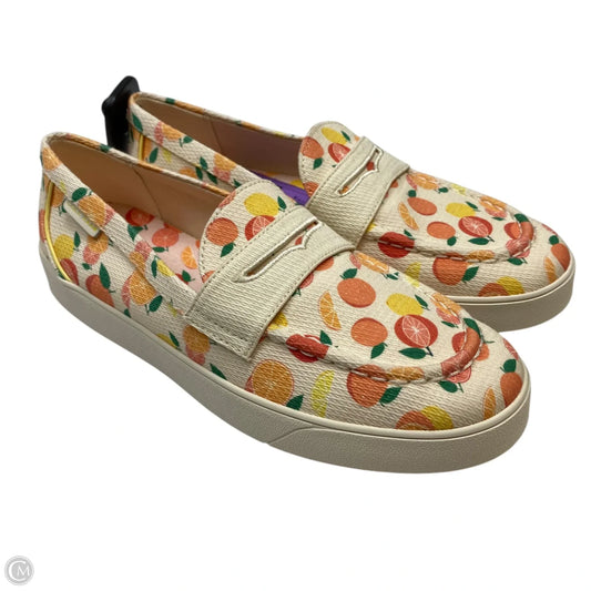 Shoes Designer By Cole-haan In Cream & Orange, Size: 8