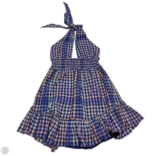 Dress Casual Short By Aerie In Blue & Pink, Size: S