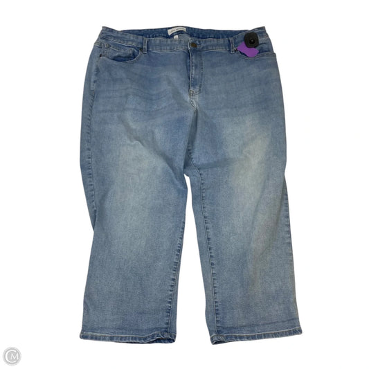 Jeans Straight By Lane Bryant In Blue Denim, Size: 22