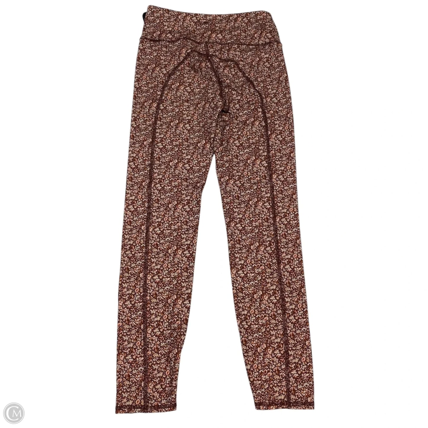 Athletic Leggings By Madewell In Brown & Cream, Size: S
