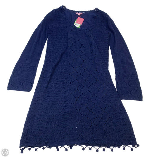 Dress Designer By Lilly Pulitzer In Navy, Size: L