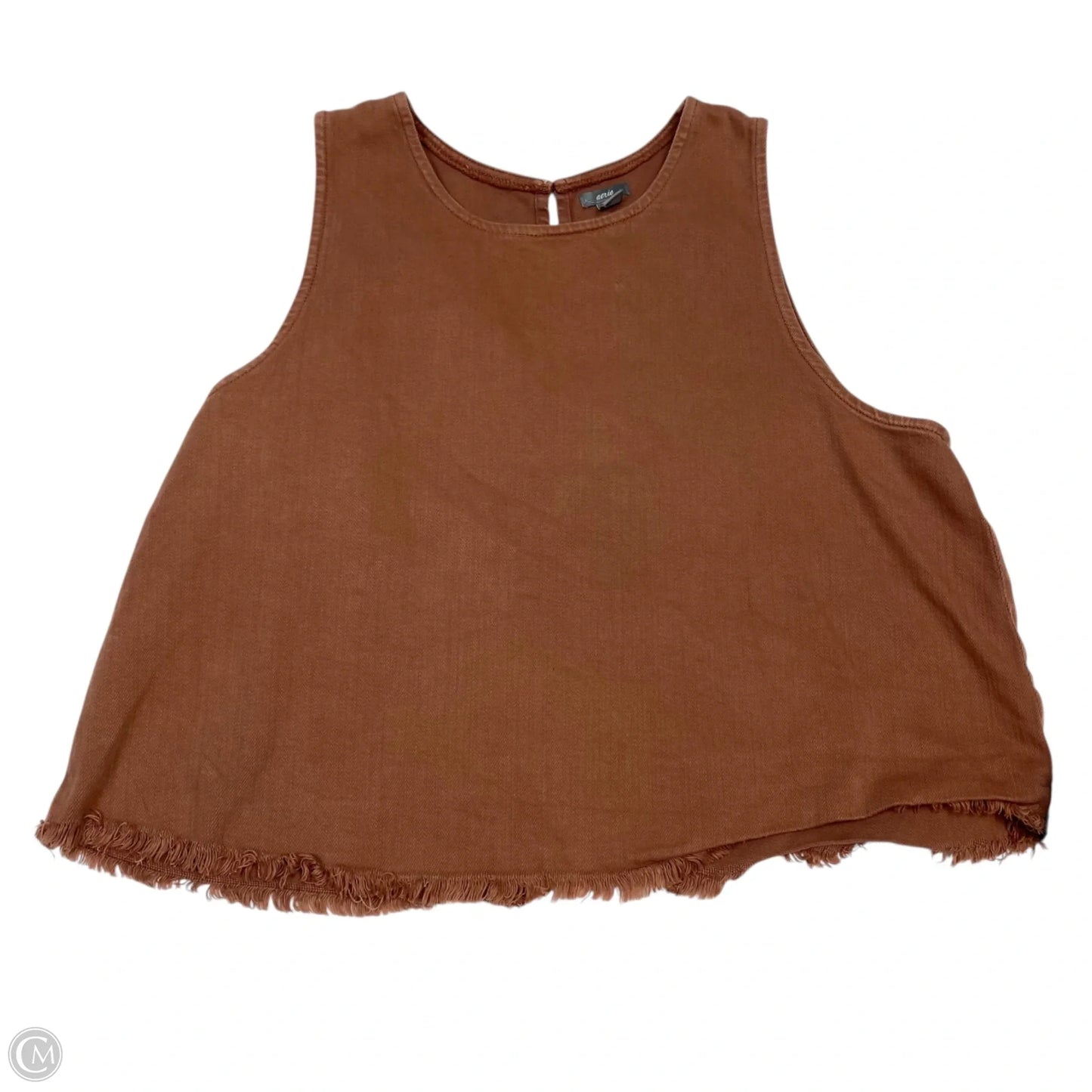 Top Sleeveless By Aerie In Brown, Size: L
