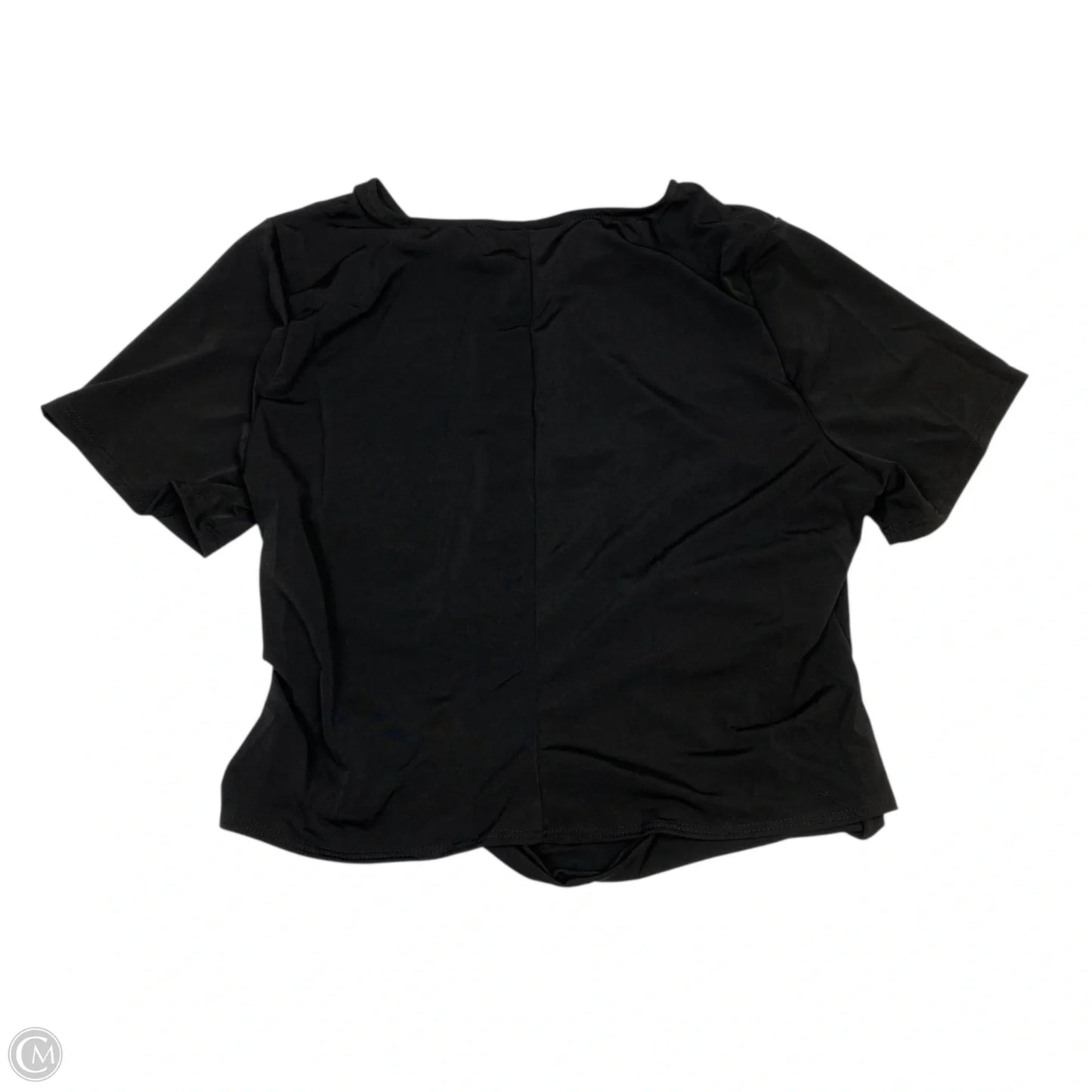 Top Short Sleeve By Fashion To Figure In Black, Size: 2x