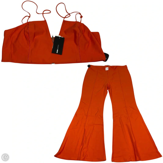 Pants Set 2pc By Fashion Nova In Orange, Size: 3x