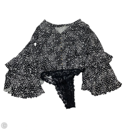 Bodysuit By Free People In Black & White, Size: L