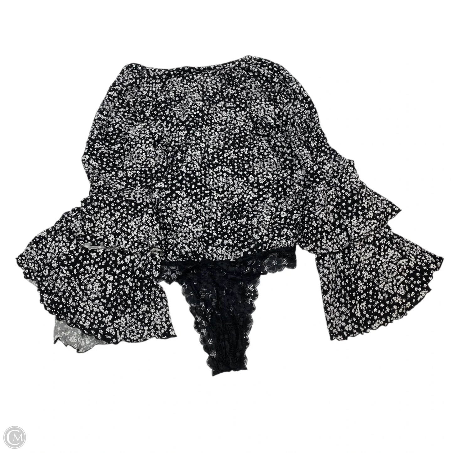 Bodysuit By Free People In Black & White, Size: L