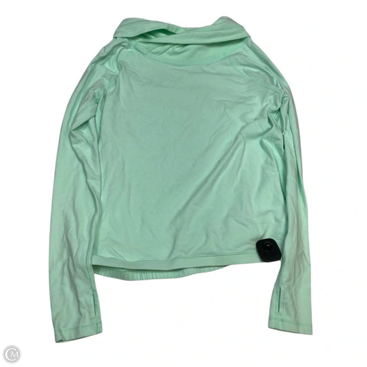 Athletic Top Long Sleeve Collar By Lululemon In Green, Size: M