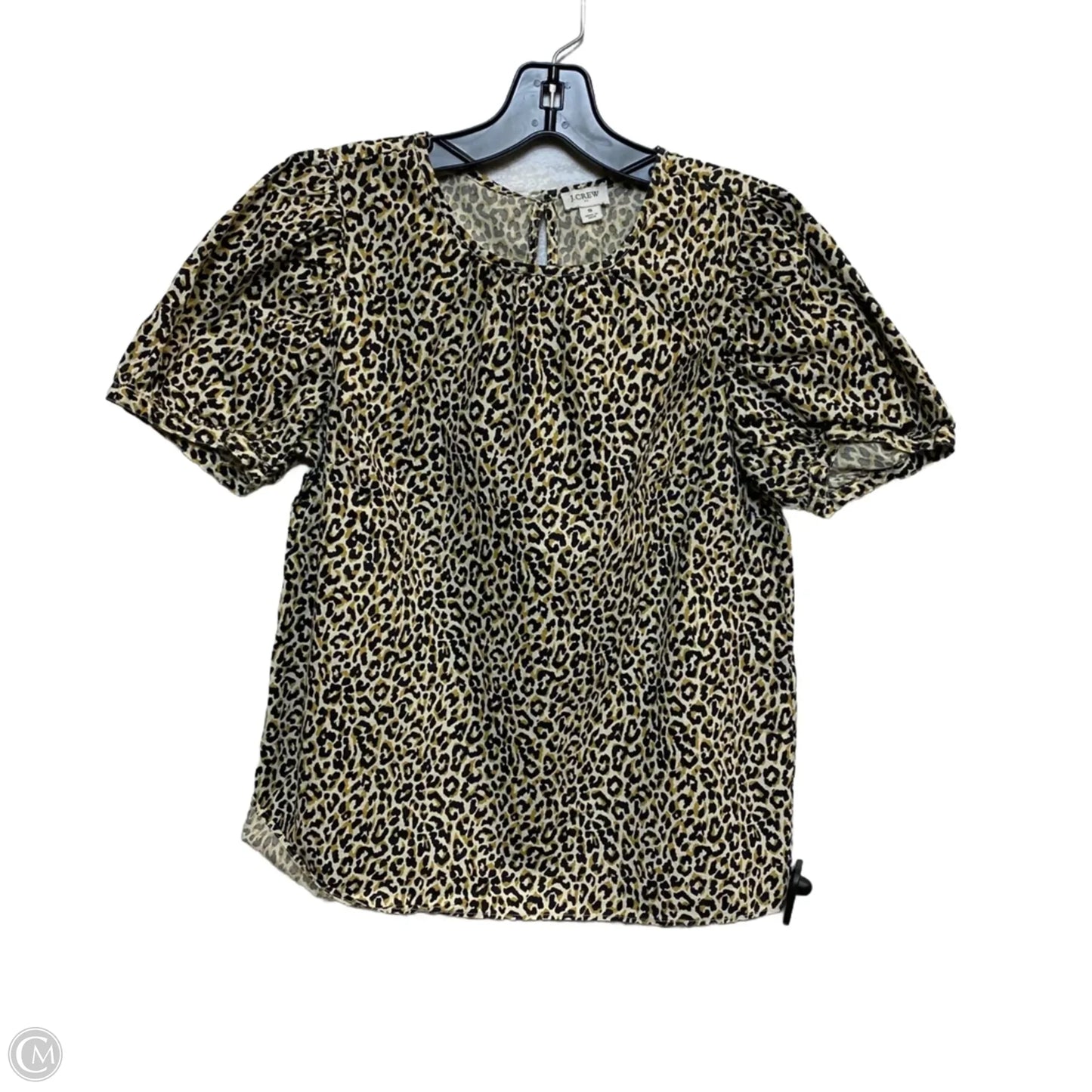 Top Short Sleeve By J. Crew In Animal Print, Size: S