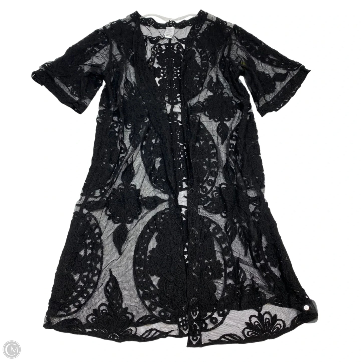 Kimono By Time And Tru In Black, Size: S