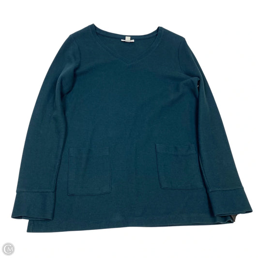 Top Long Sleeve By J. Jill In Green, Size: S