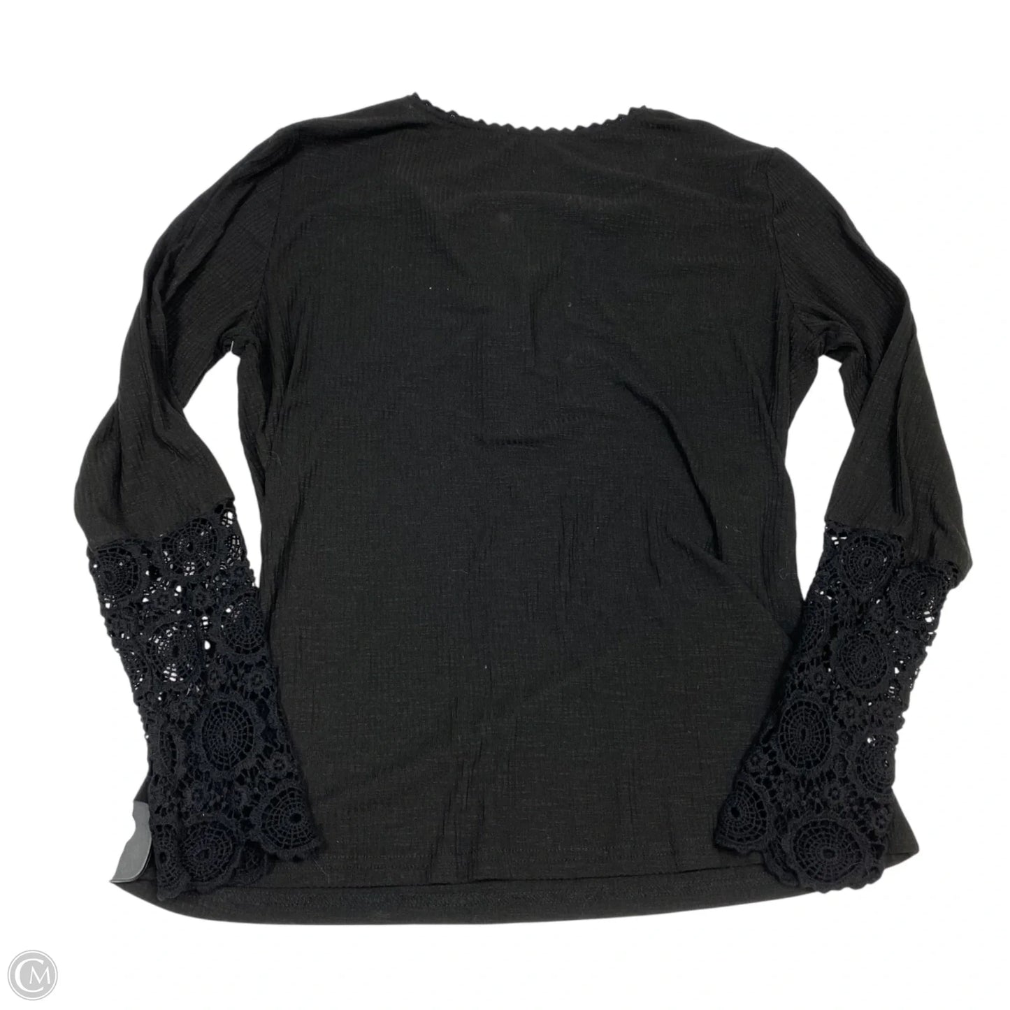Top Long Sleeve By Fashion In Black, Size: Xl