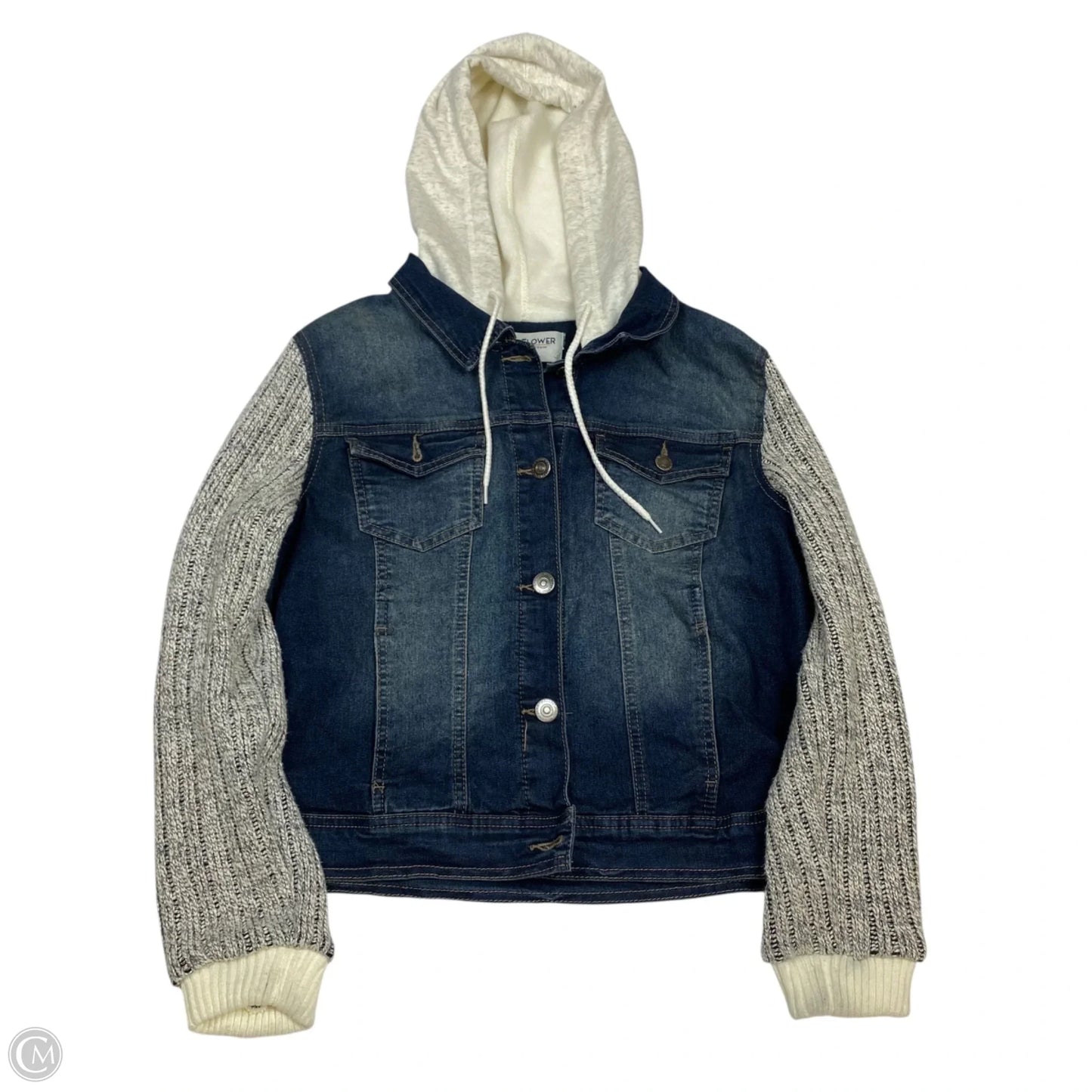 Jacket Denim By Wallflower In Blue Denim, Size: Xl