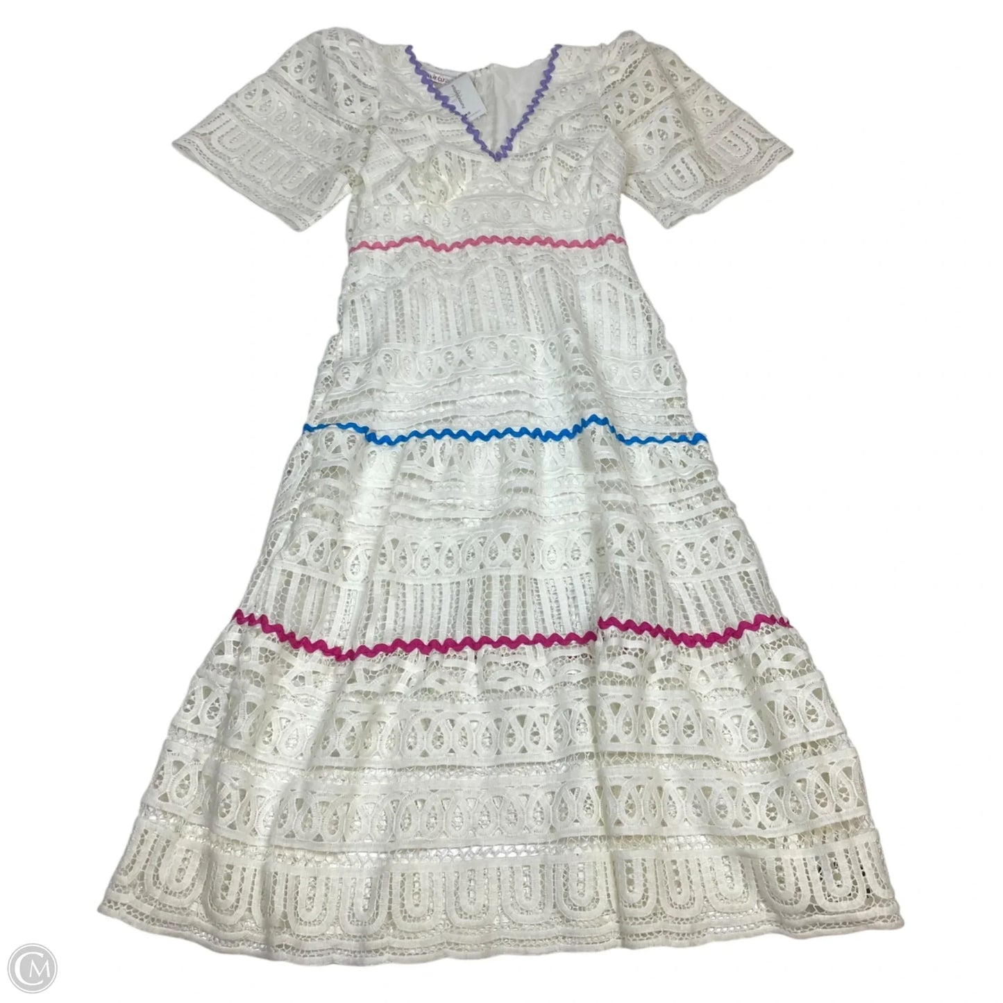 Dress Casual Midi By Aurora In Cream, Size: M