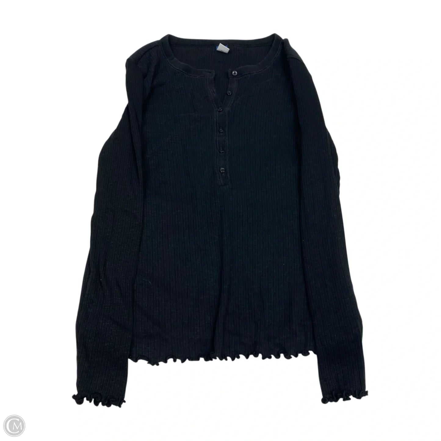 Top Long Sleeve Basic By Old Navy In Black, Size: S