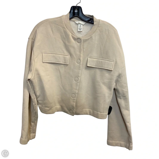 Sweatshirt Crewneck By H&m In Cream, Size: M
