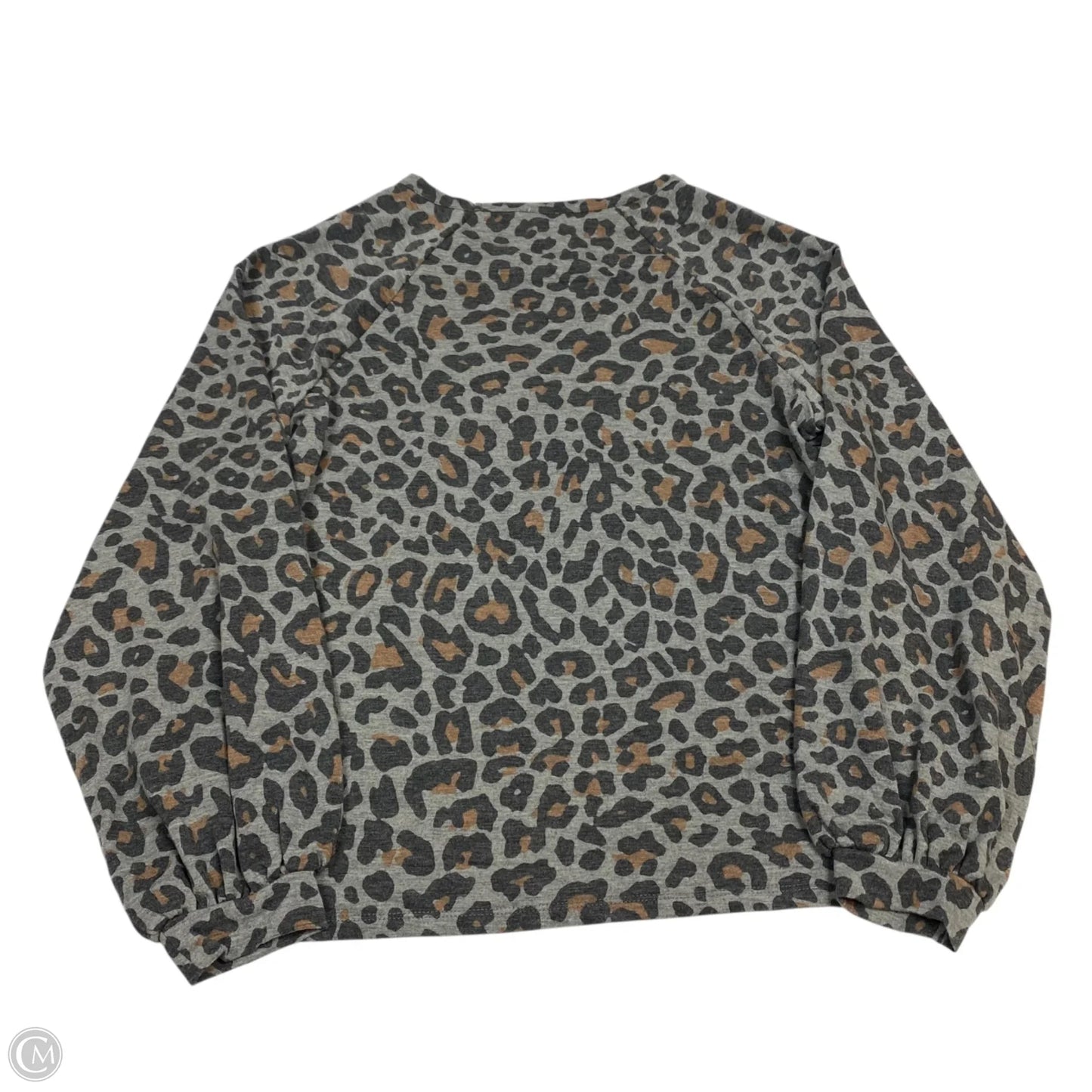 Top Long Sleeve By Anne Klein In Grey, Size: M