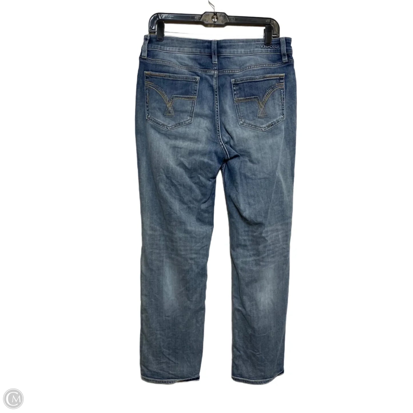 Jeans Straight By Vigoss In Blue Denim, Size: 10