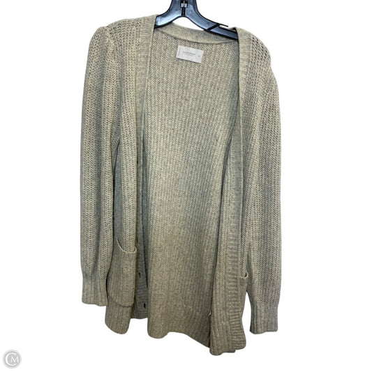 Sweater Cardigan By Lucky Brand In Green, Size: Xs