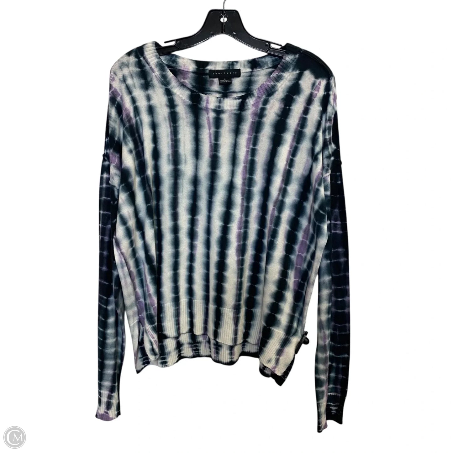 Top Long Sleeve By Sanctuary In Black & White, Size: S
