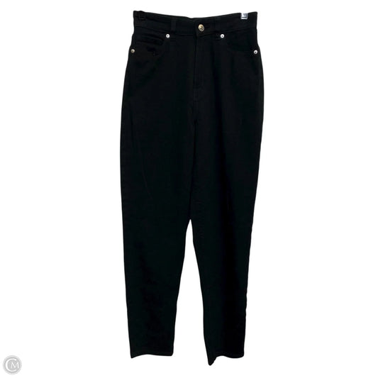 Jeans Straight By Divided In Black Denim, Size: 0