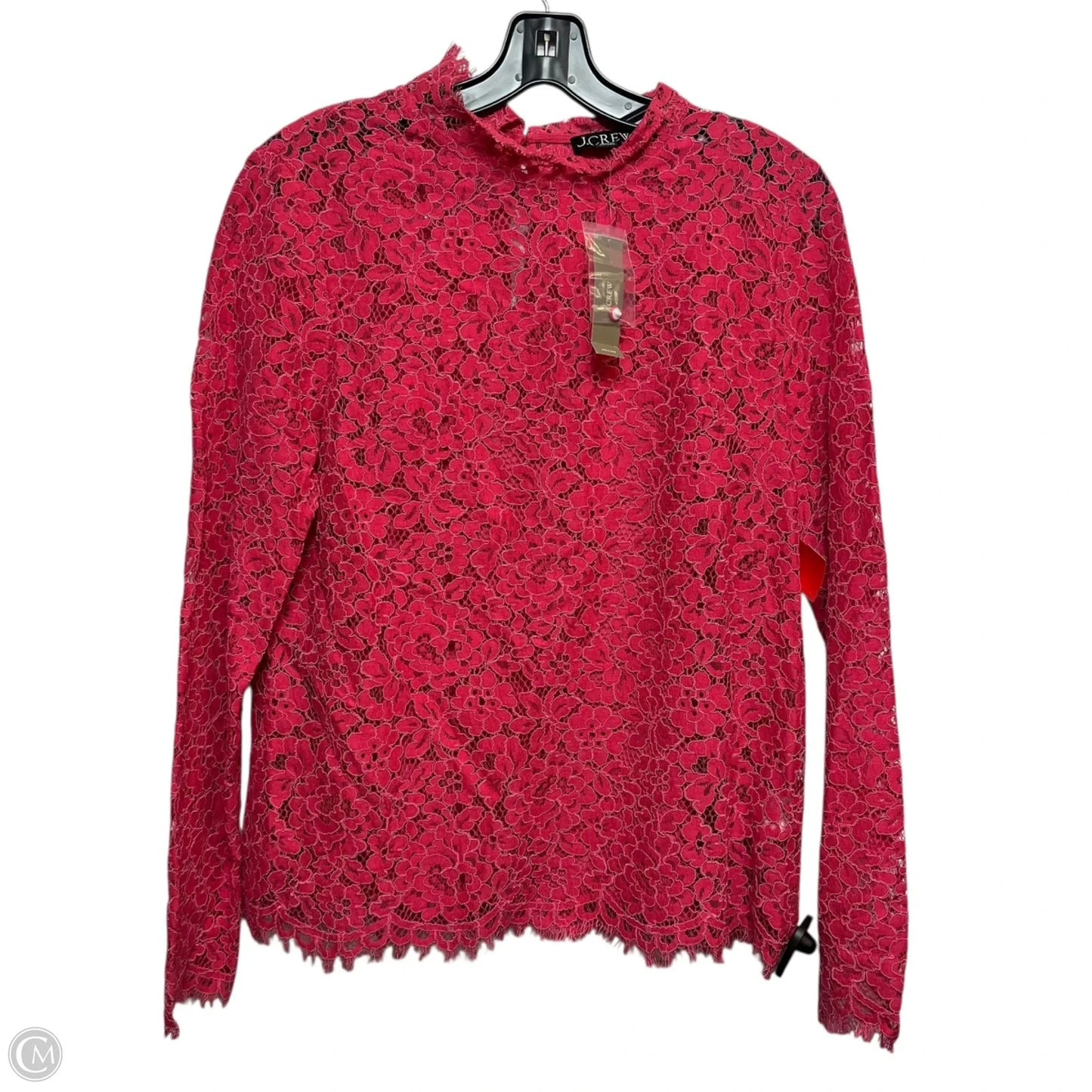 Top Long Sleeve By J. Crew In Pink, Size: S