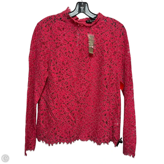Top Long Sleeve By J. Crew In Pink, Size: S
