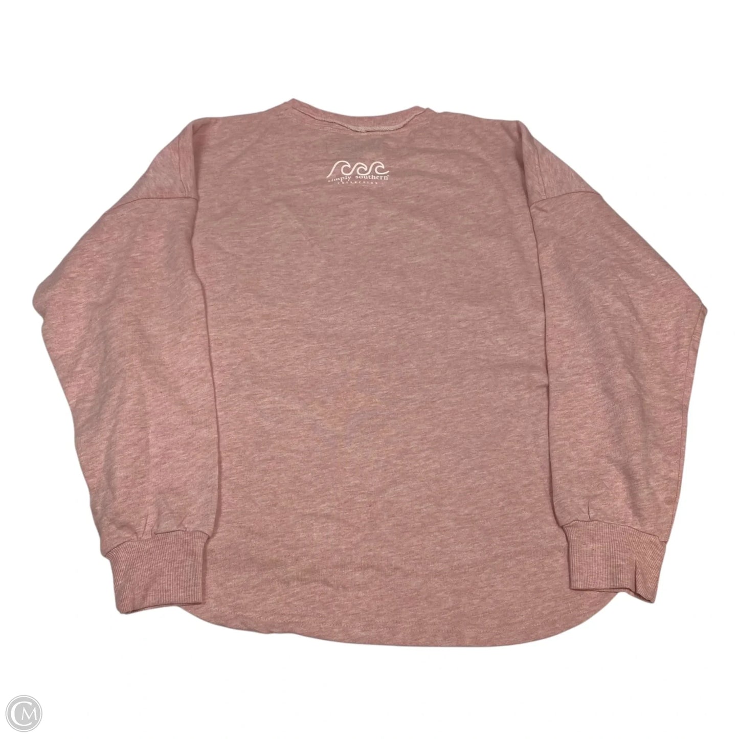 Top Long Sleeve By Simply Southern In Pink, Size: L