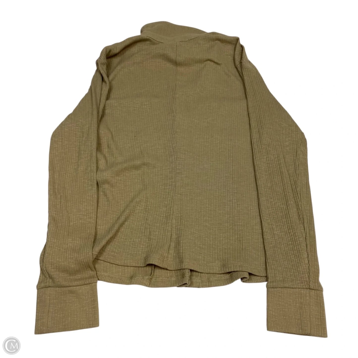 Top Long Sleeve By Banana Republic In Brown, Size: M