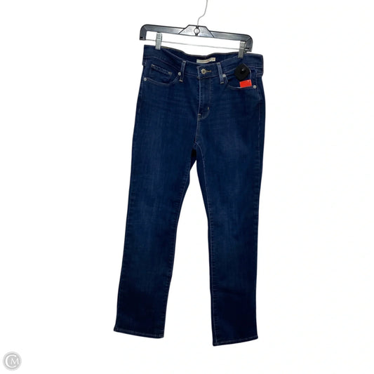 Jeans Straight By Levis In Blue Denim, Size: 6