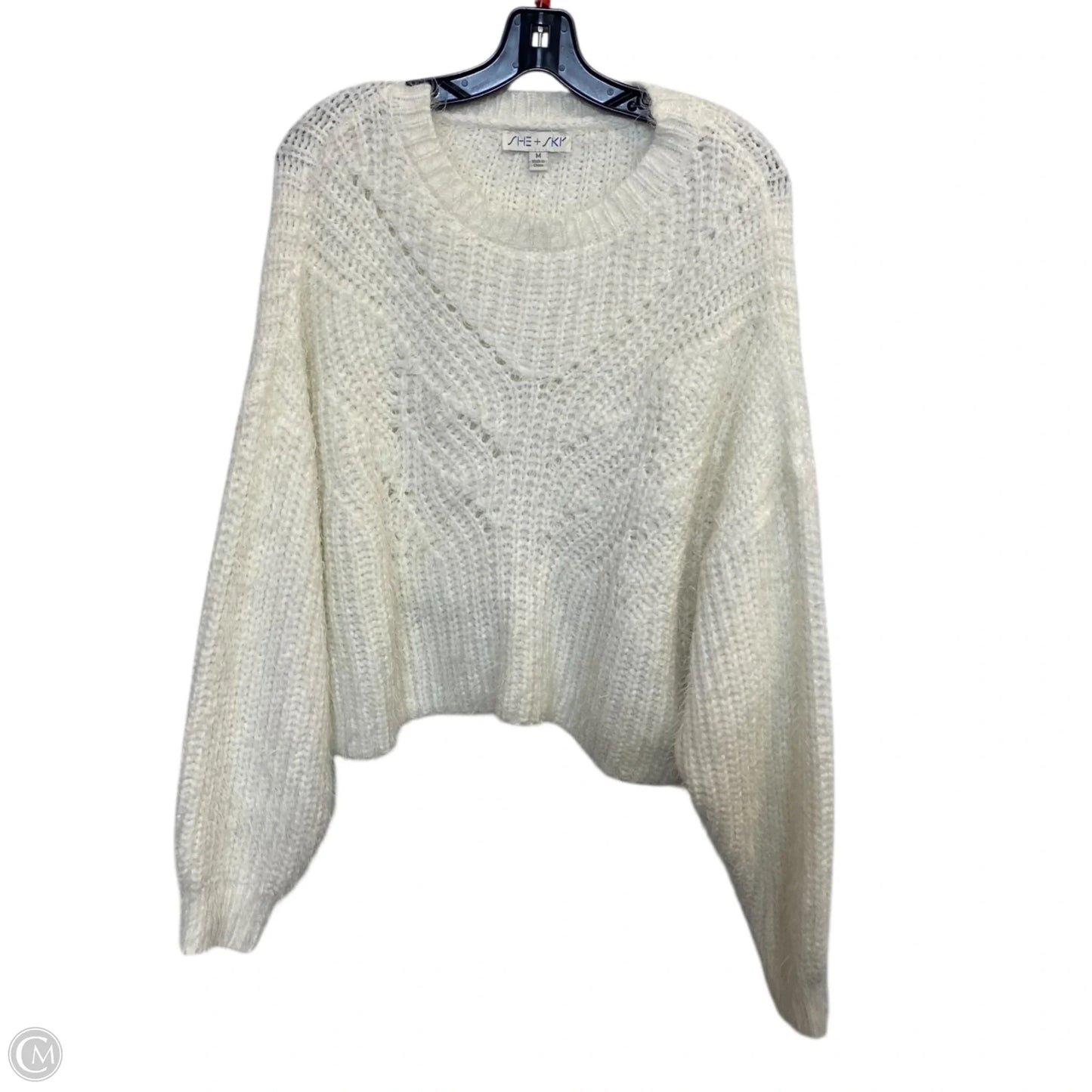 Sweater By She + Sky In Cream, Size: M