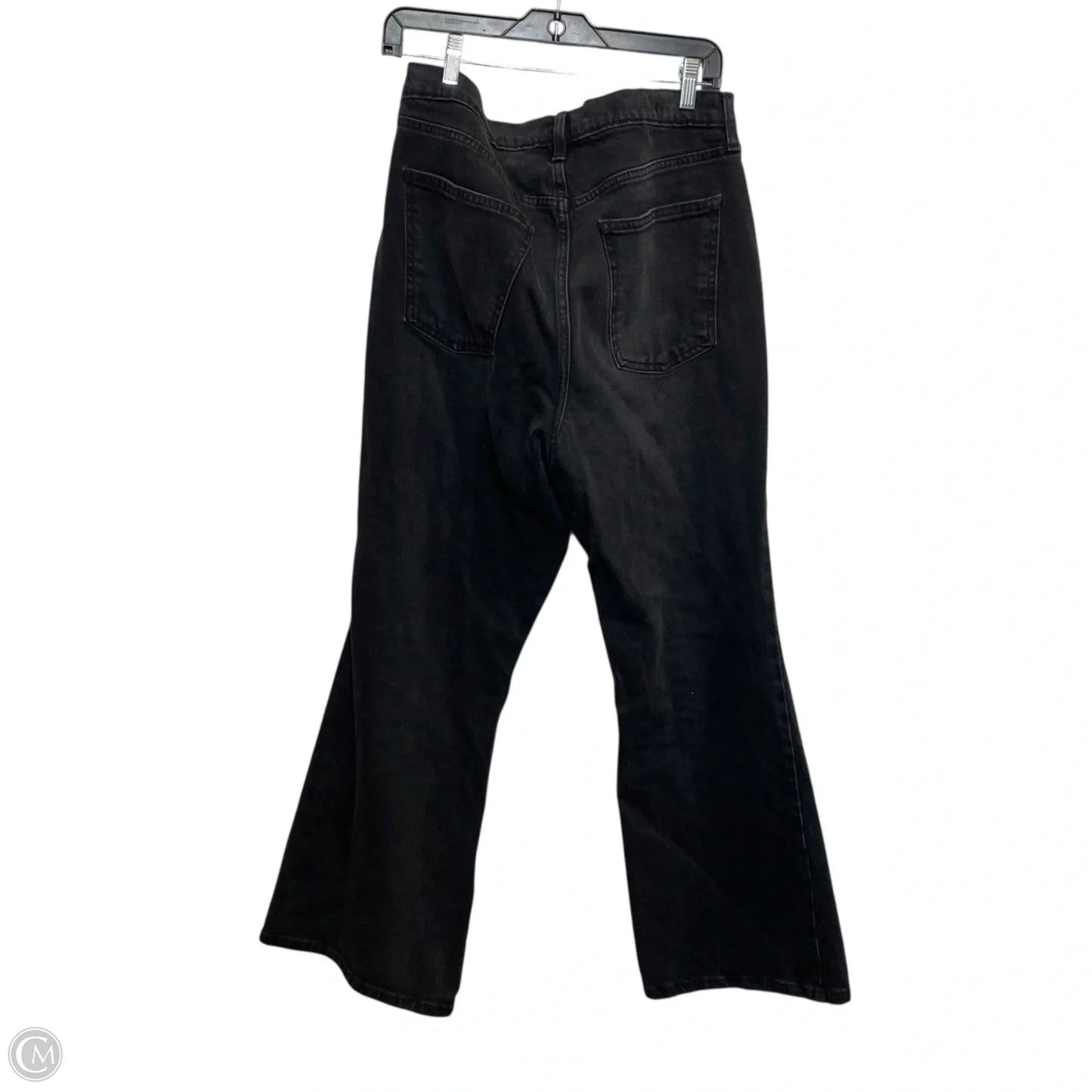 Jeans Flared By Universal Thread In Black Denim, Size: 14