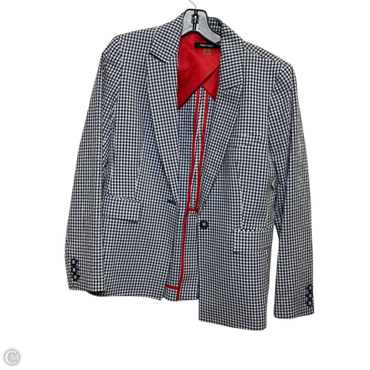 Blazer By Nine West Apparel In Blue & White, Size: S