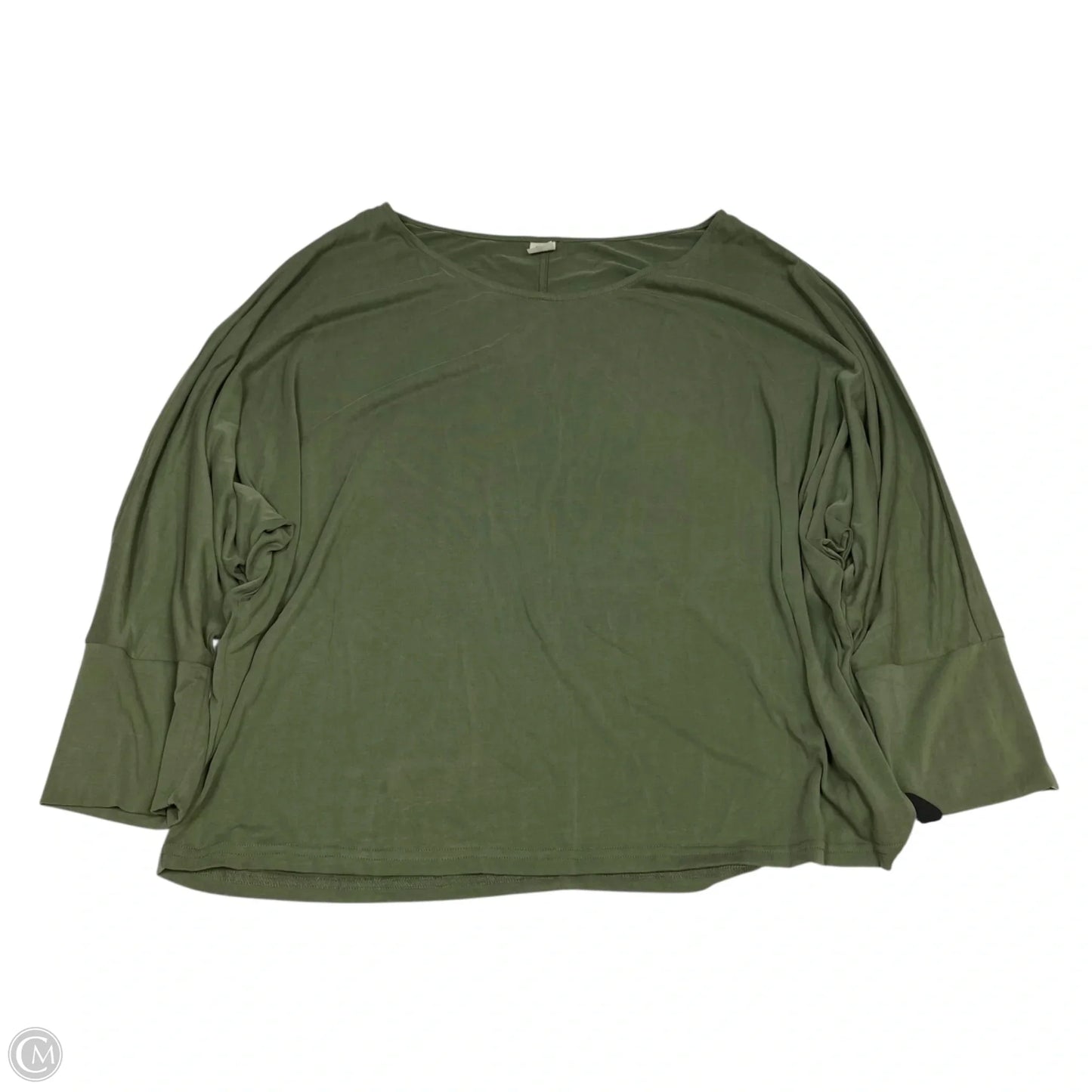 Top 3/4 Sleeve Basic By Sew In Love In Green, Size: 2x