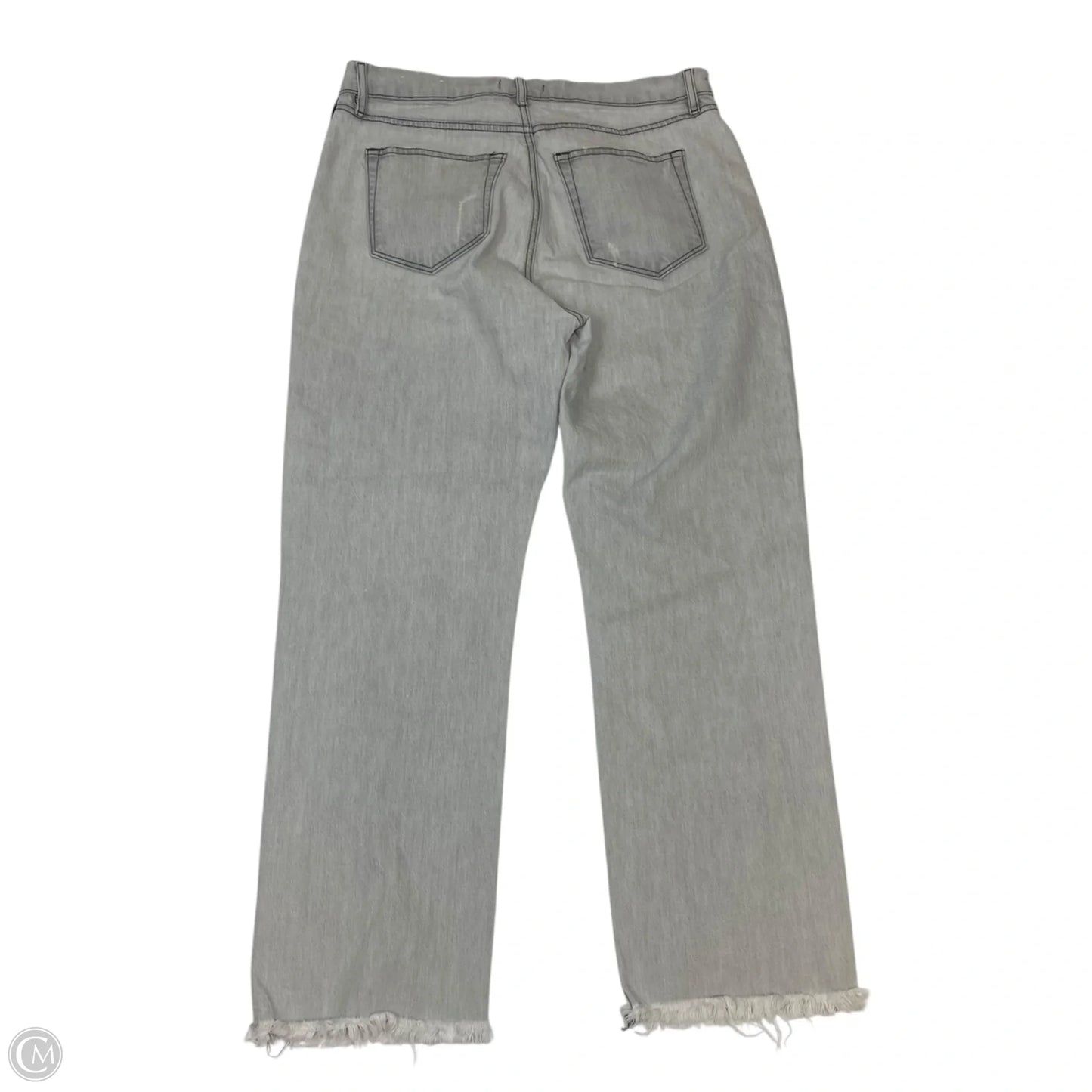 Jeans Straight By Loft In Grey Denim, Size: 8