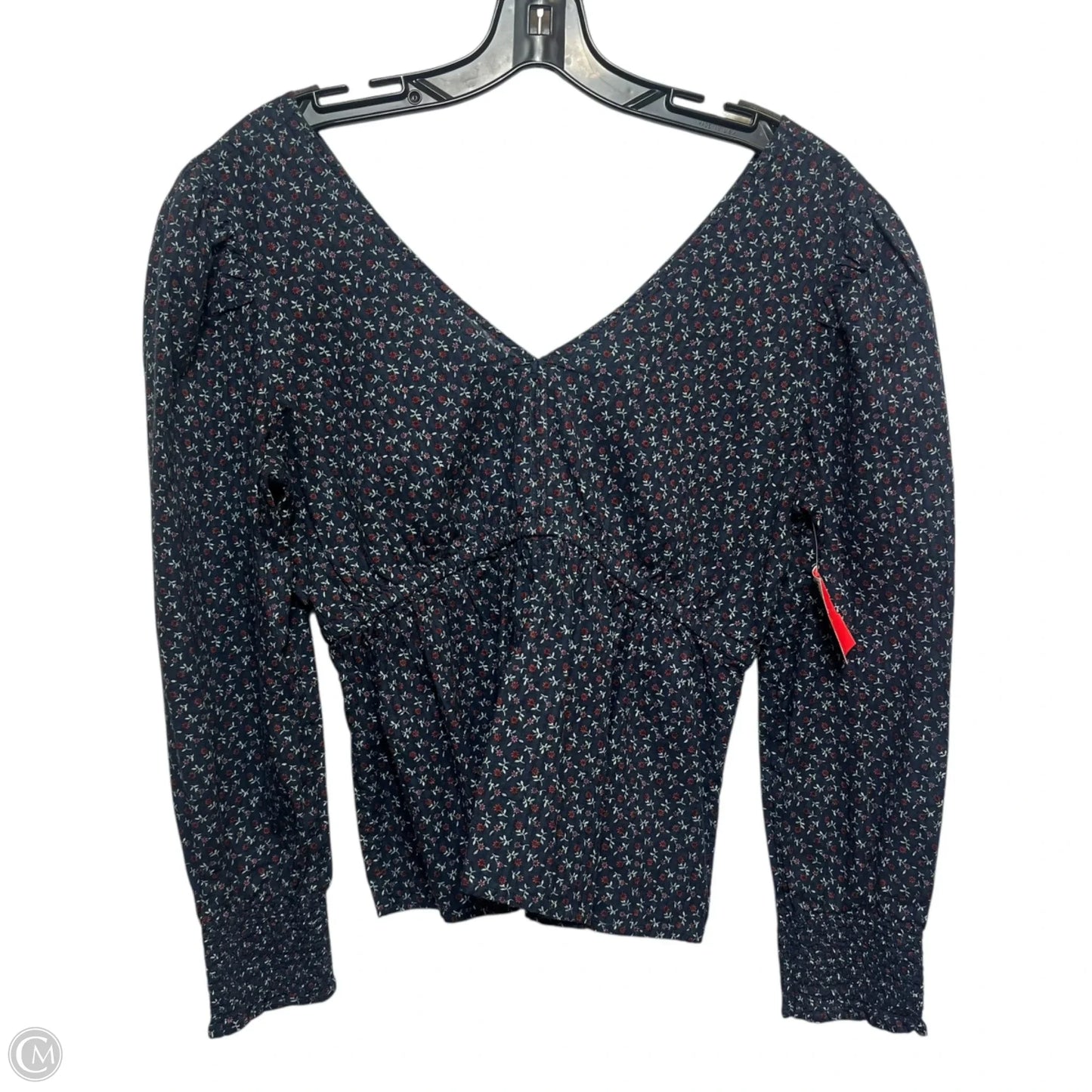 Top Long Sleeve By Madewell In Navy, Size: S