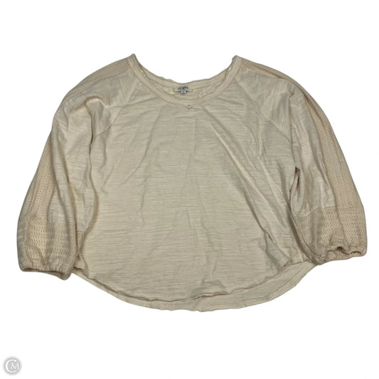 Top Long Sleeve By Umgee In Cream, Size: M