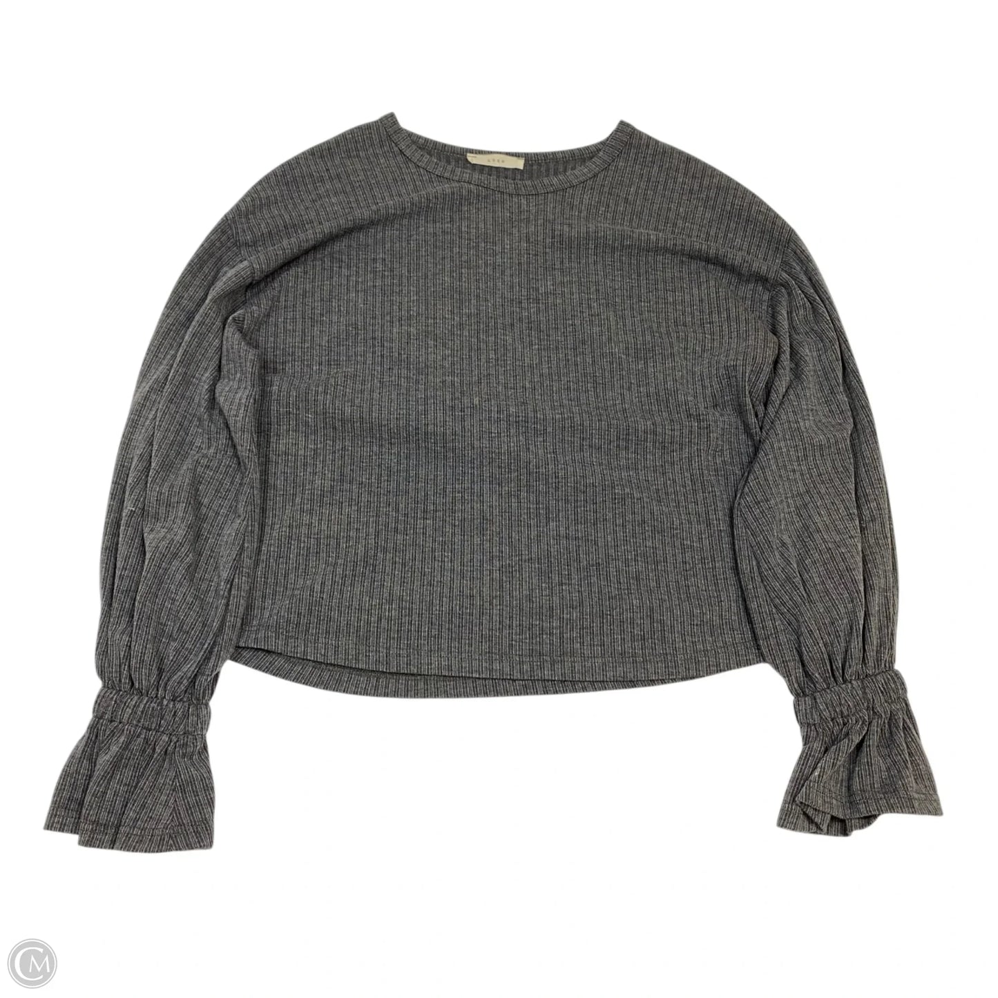 Top Long Sleeve By Lush In Grey, Size: S