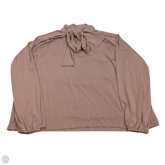 Top Long Sleeve By Cable And Gauge In Pink, Size: L