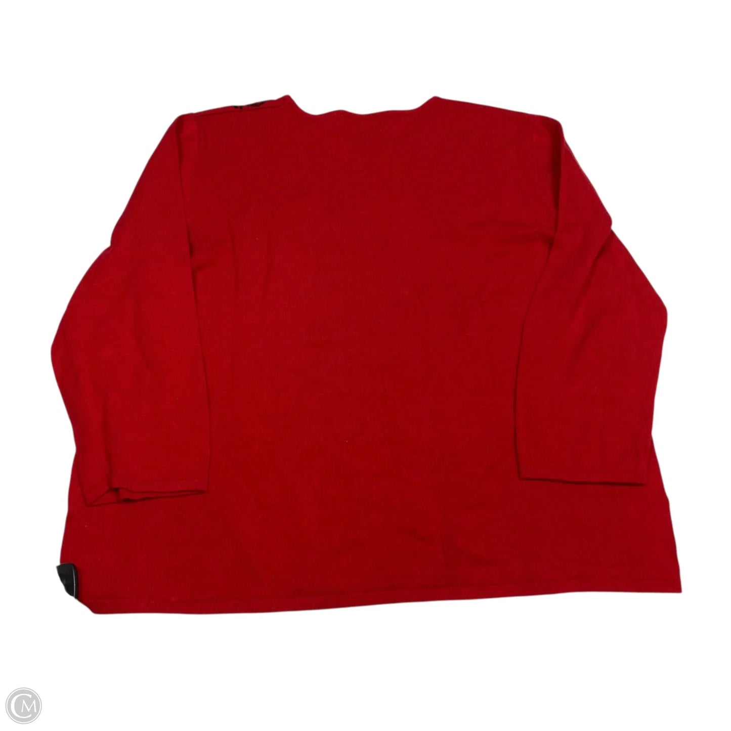 Top 3/4 Sleeve By Alfred Dunner In Black & Red, Size: Xl