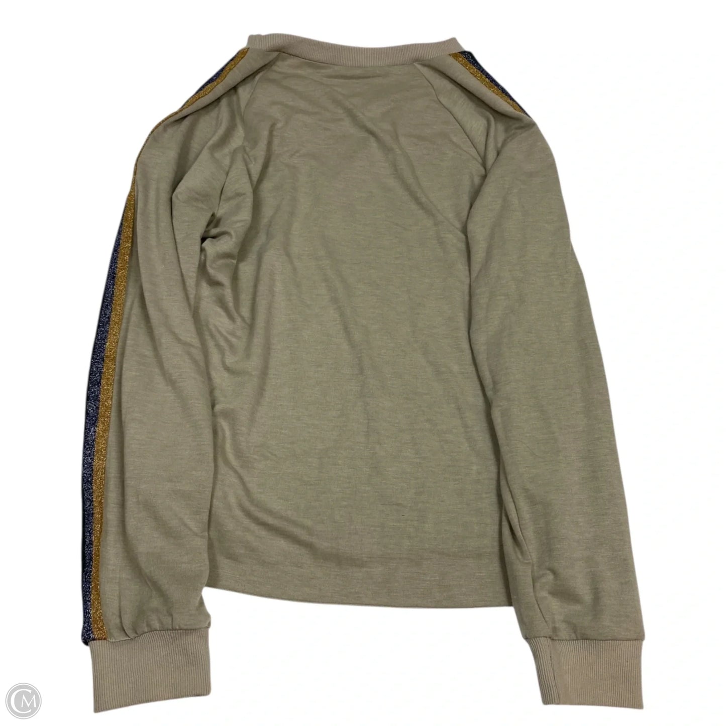 Top Long Sleeve By Mystree In Taupe, Size: L