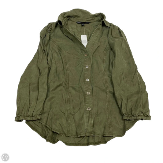 Top 3/4 Sleeve By White House Black Market In Green, Size: M