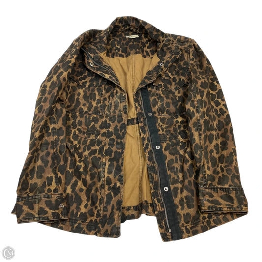 Jacket Utility By Style And Company In Animal Print, Size: M