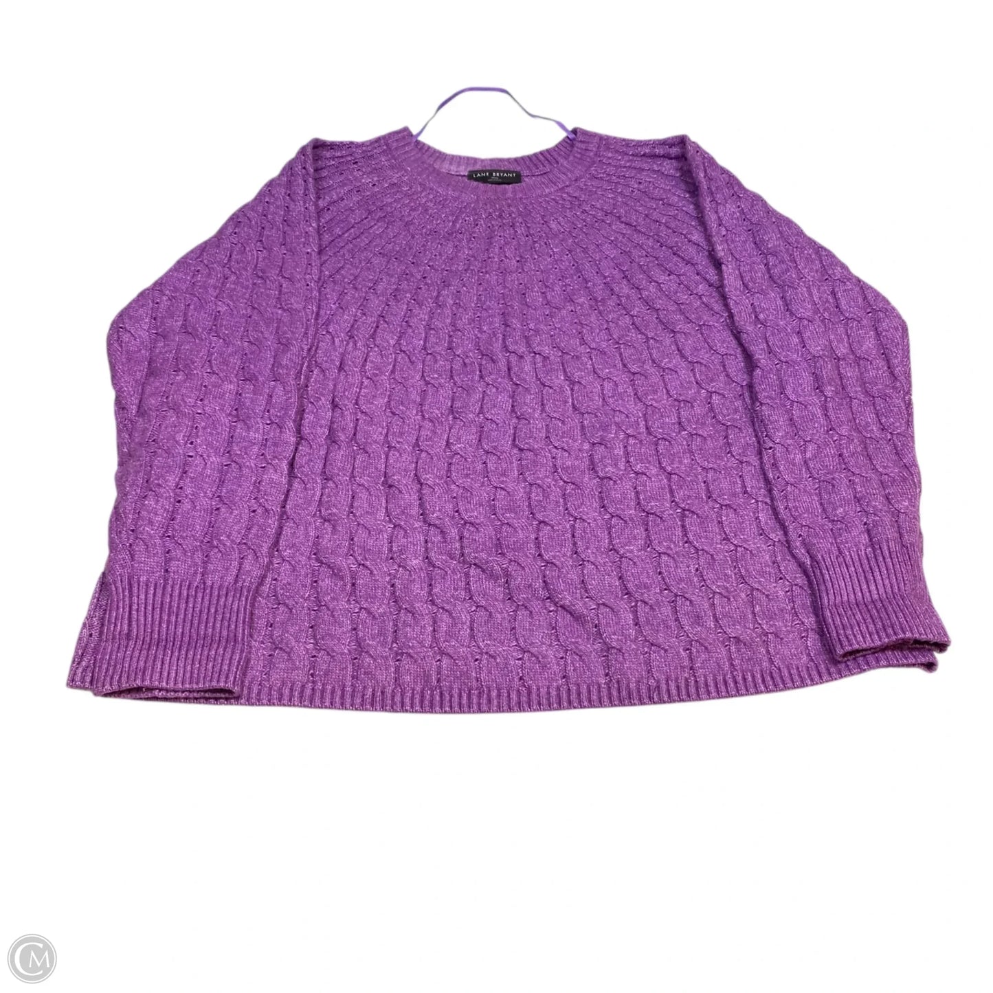 Sweater By Lane Bryant In Purple, Size: 1x