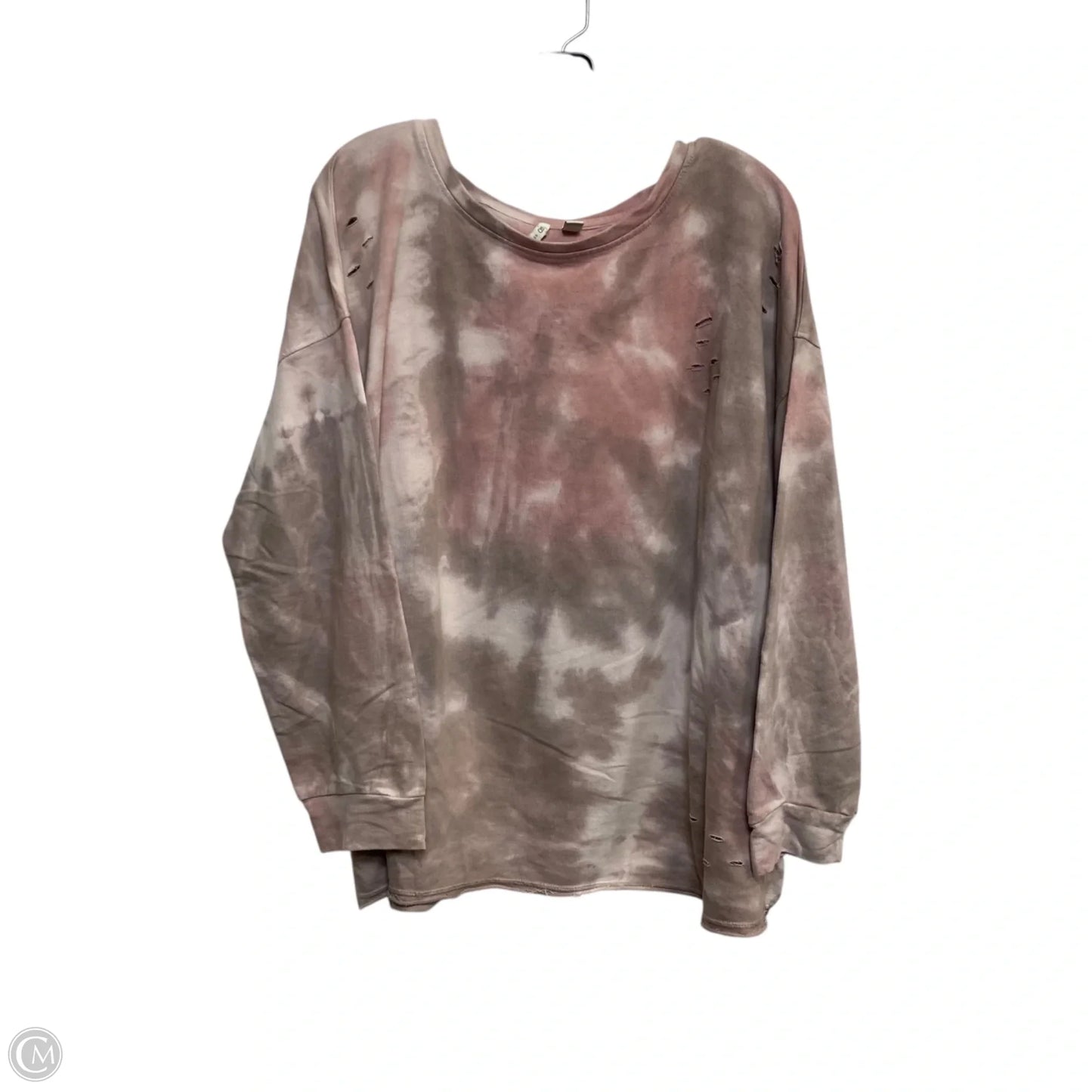 Top Long Sleeve By Cato In Pink, Size: 3x