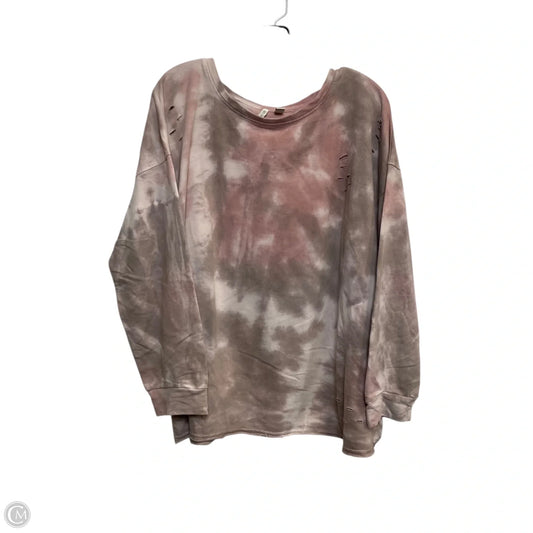 Top Long Sleeve By Cato In Pink, Size: 3x