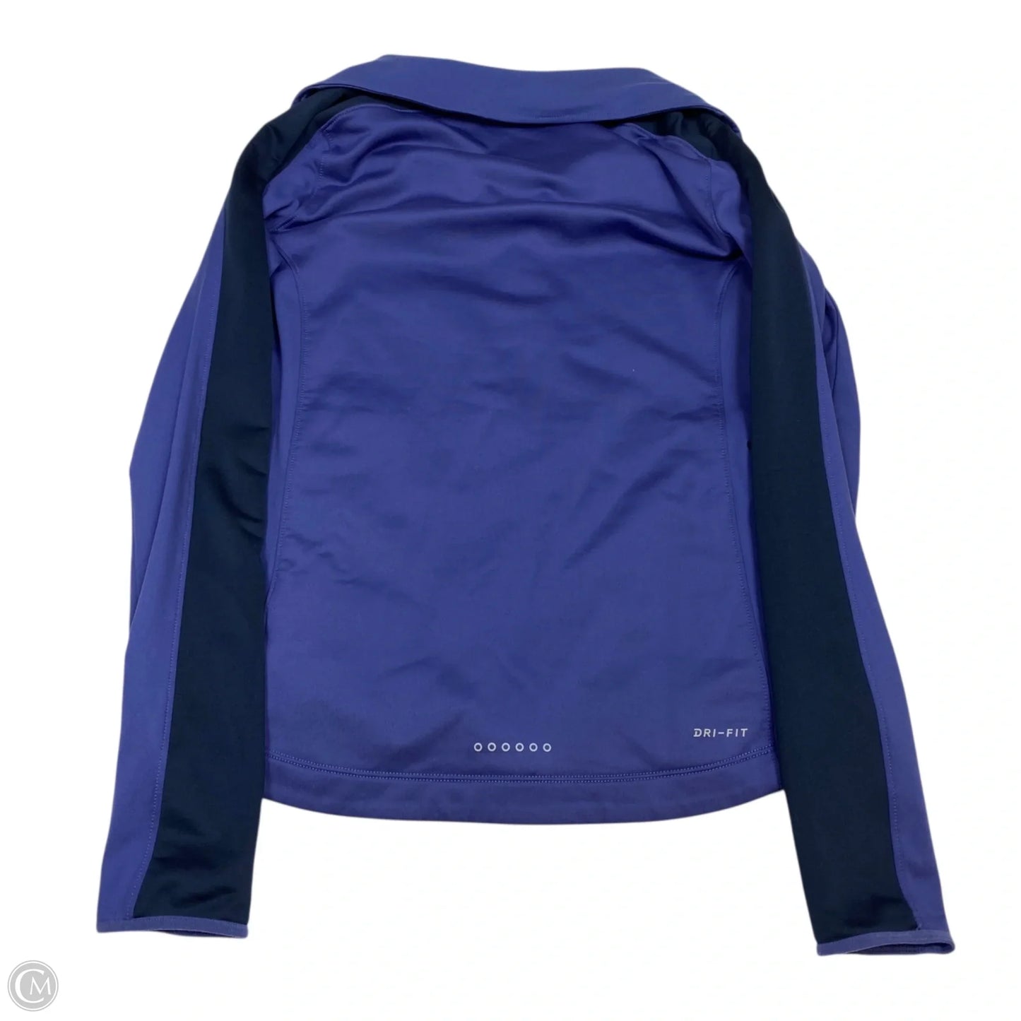 Athletic Jacket By Nike In Blue, Size: M