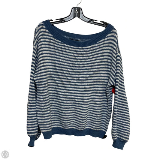 Sweater By Emery Rose In Blue & White, Size: S