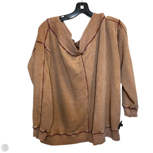 Top Long Sleeve By Pilcro In Orange, Size: M